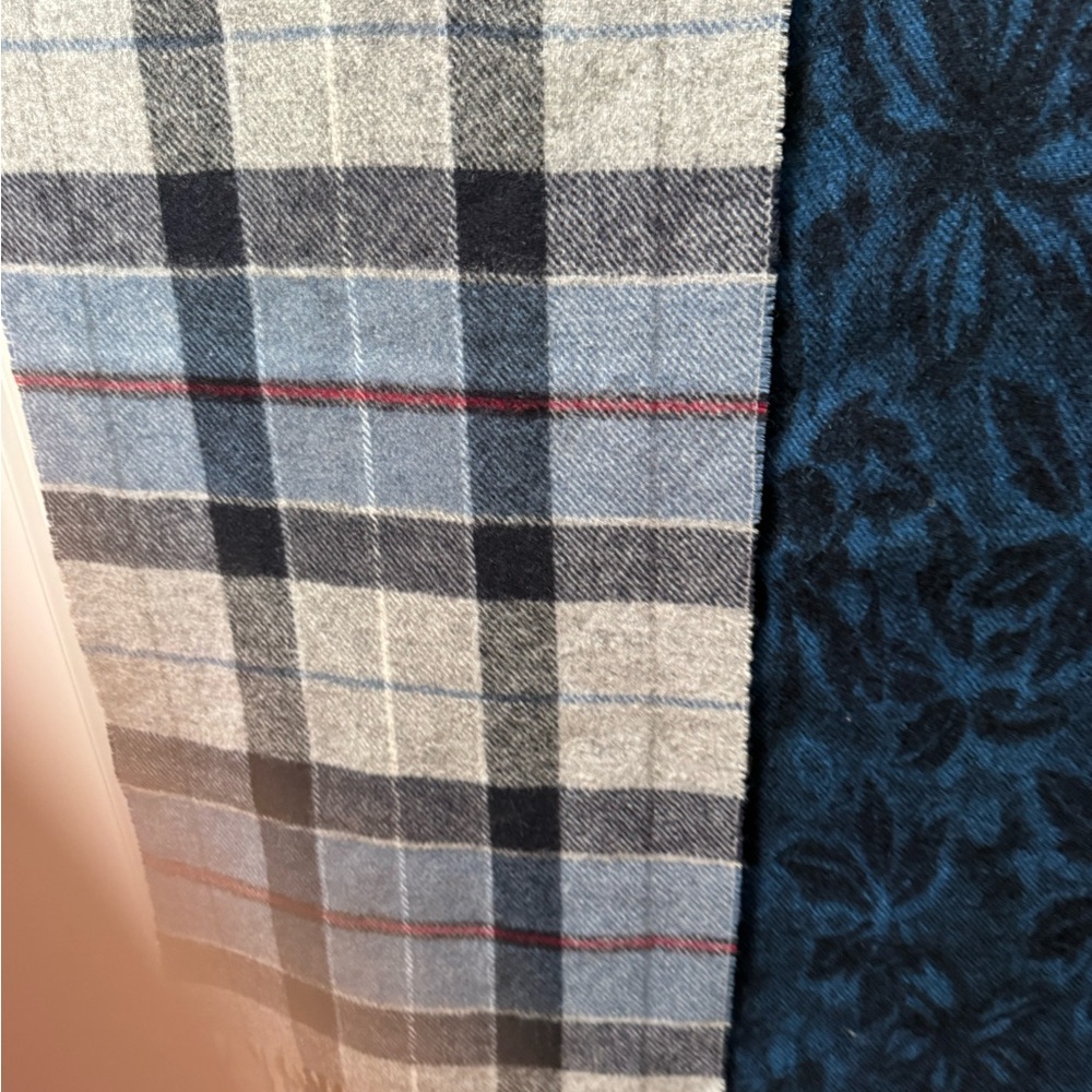 Brooks Brothers Blue and Gray Plaid Scarf
And Nordstroms scarf.   Two